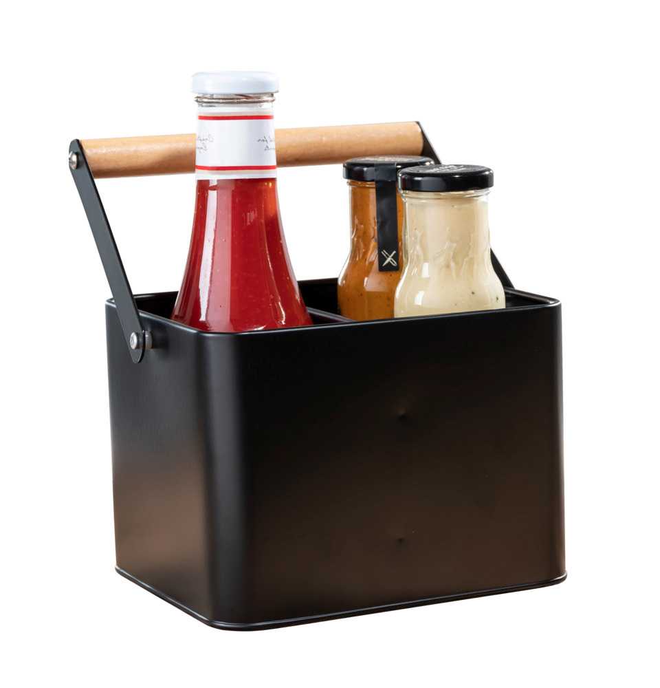 CESTINO PORTAUTENSILI CUCINA BACO NERO