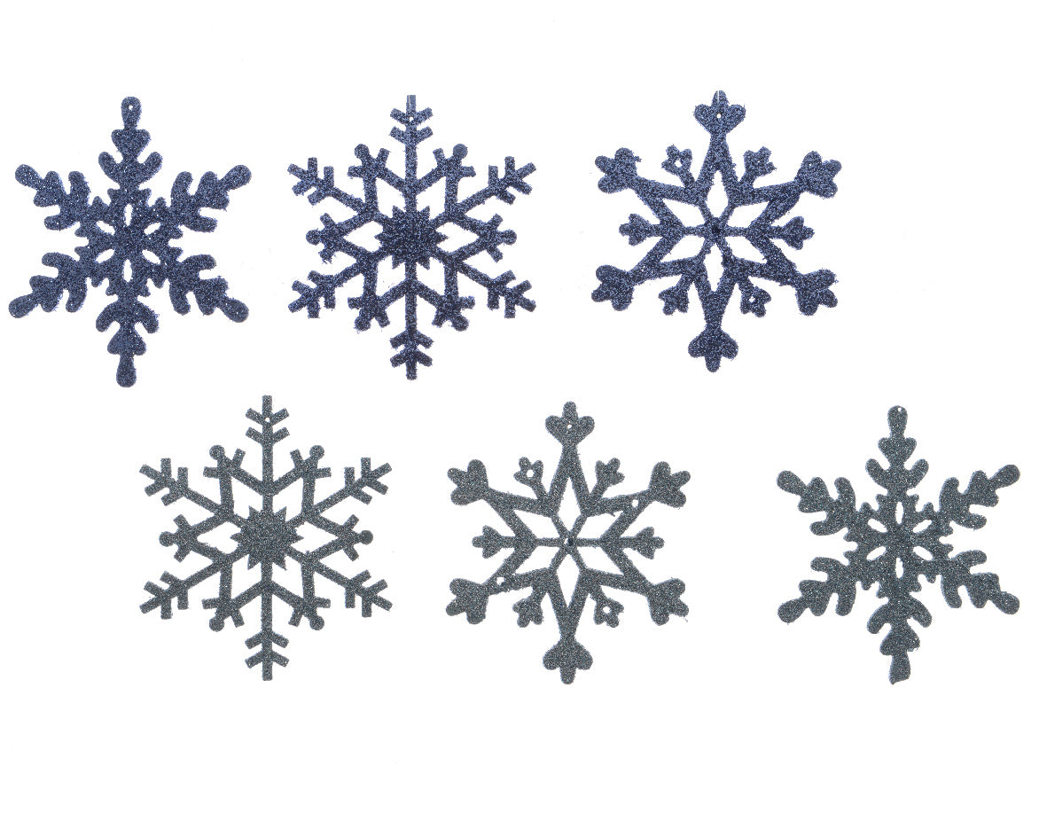 OFFERTA 6 FIOCCHI DI NEVE APPENDIBILI D.12X0,3 MODELLI ASSORTITI