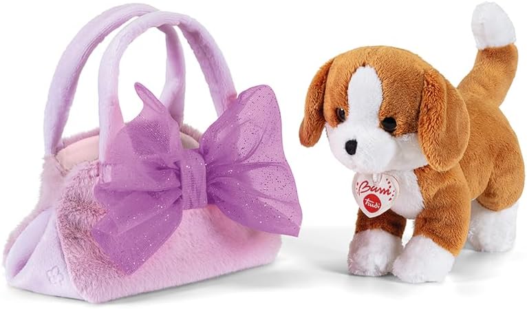 Peluche Cane in Borsa con Fiocco TRUDI - immagine 1