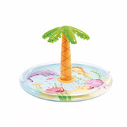 Intex aufblasbarer Palmenpool mit Sprühvorrichtung, 173 cm x 173 cm x 104 cm, mehrfarbig