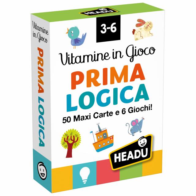 Gioco Educativo Vitamine in Gioco Prima Logica 50 Maxi Carte HEADU
