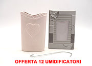 OFFERTA 12 UMIDIFICATORI BASSO CON CUORE IN CERAMICA PER TERMOSIFONI