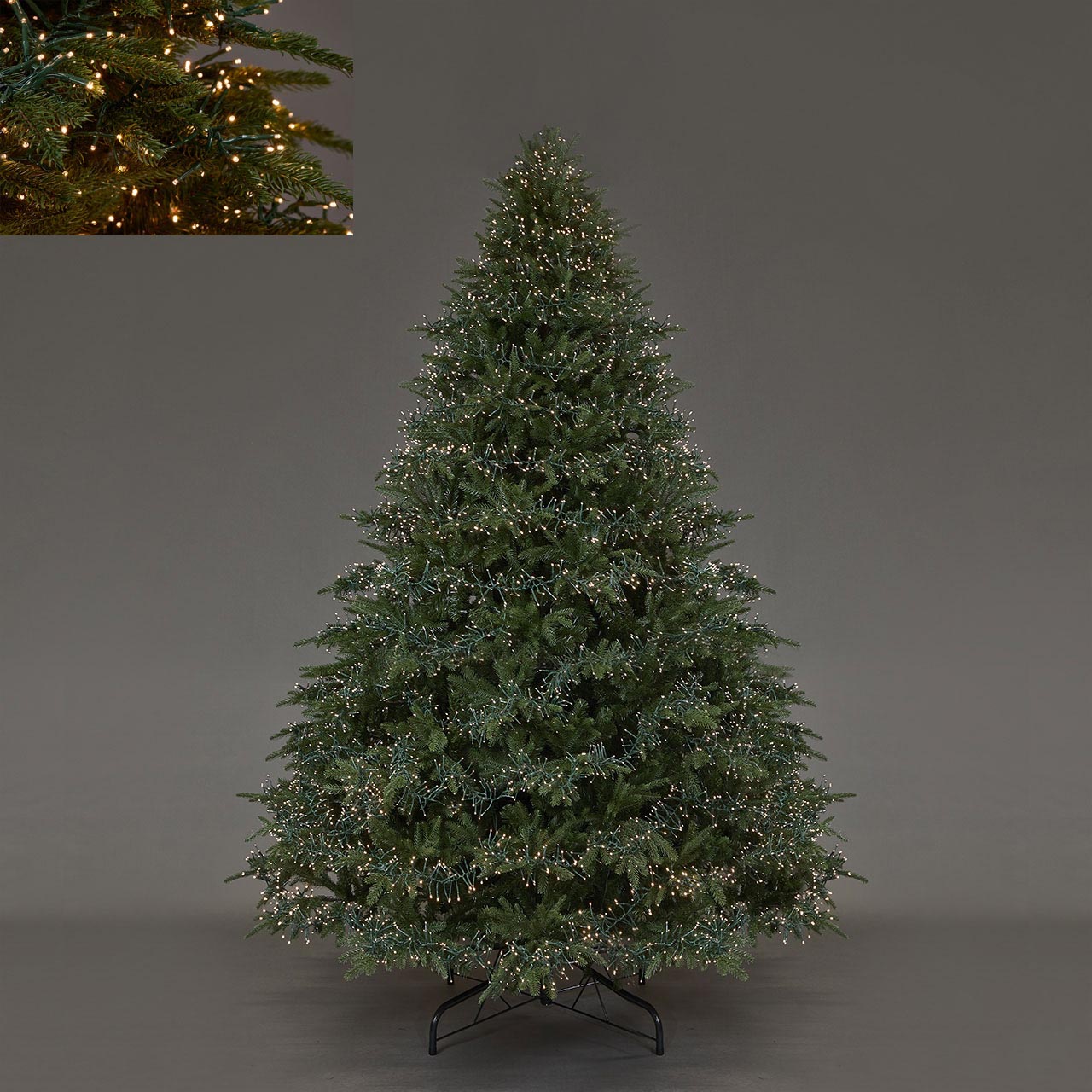 ALBERO DI NATALE SPARK PREILLUMINATO CON LUCI LED ALTEZZA A SCELTA