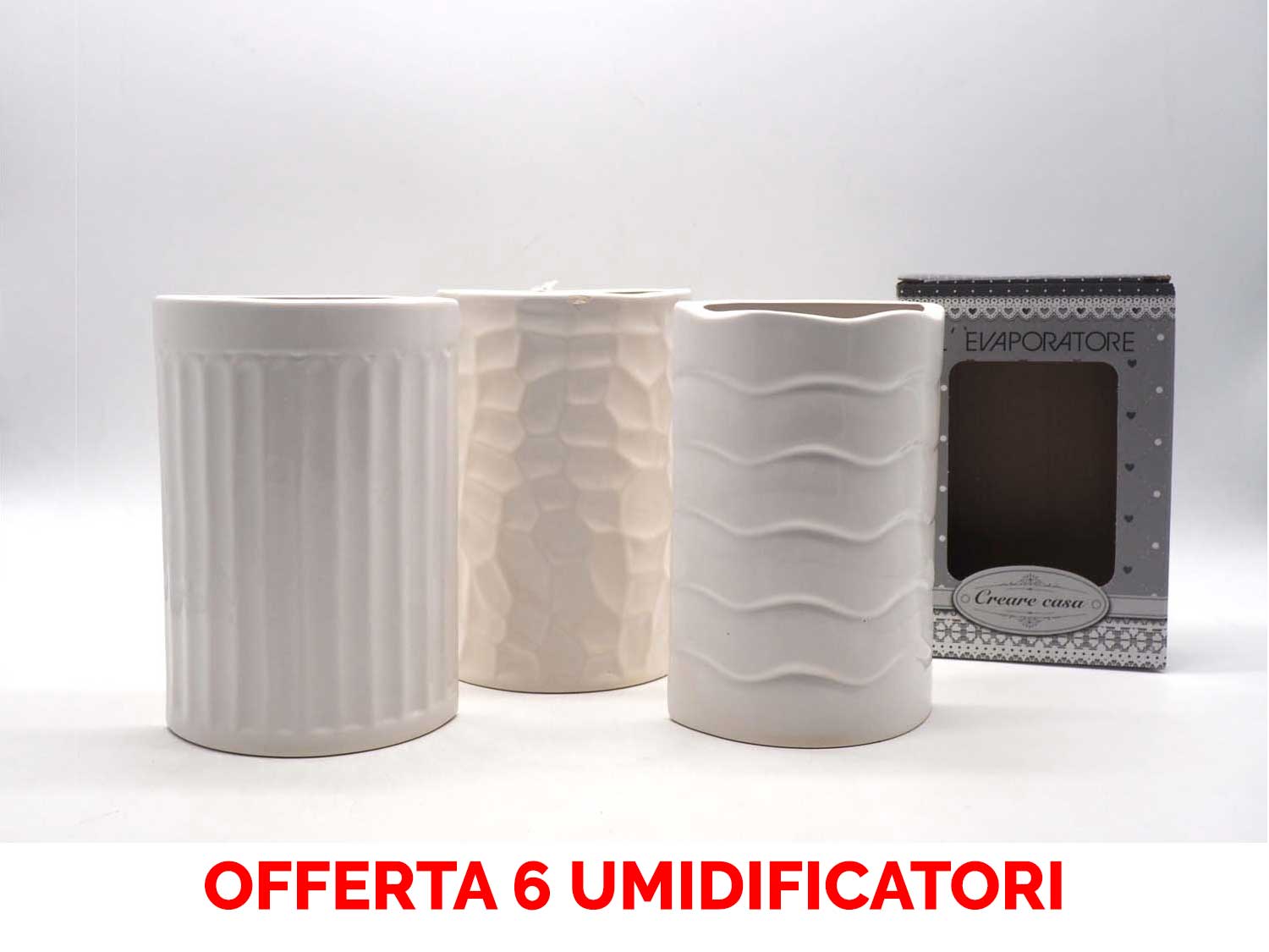 OFFERTA 6 UMIDIFICATORI IN CERAMICA PER TERMOSIFONI