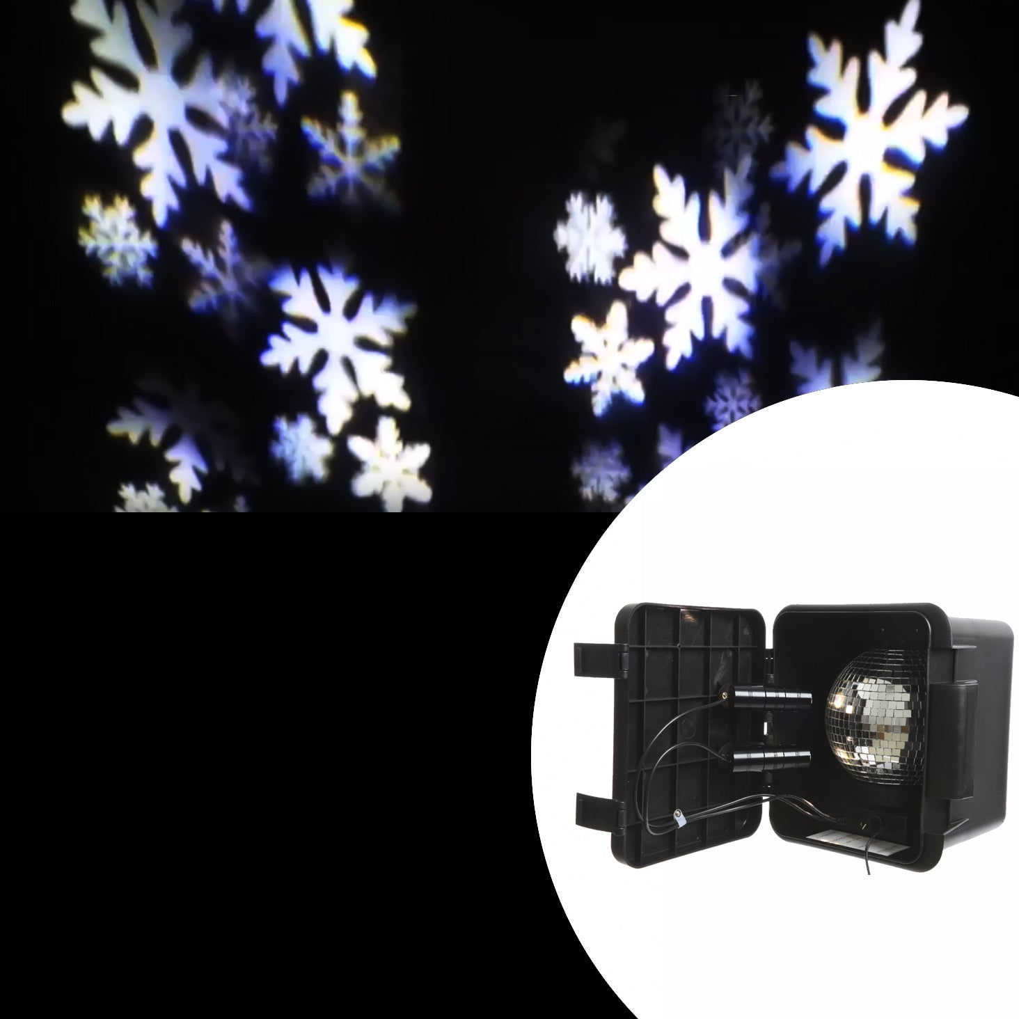PROIETTORE A LED FIOCCHI DI NEVE DA ESTERNO INTERNO PER NATALE