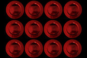 12 SOTTOPIATTI CIRCOLARI ROSSO 33CM