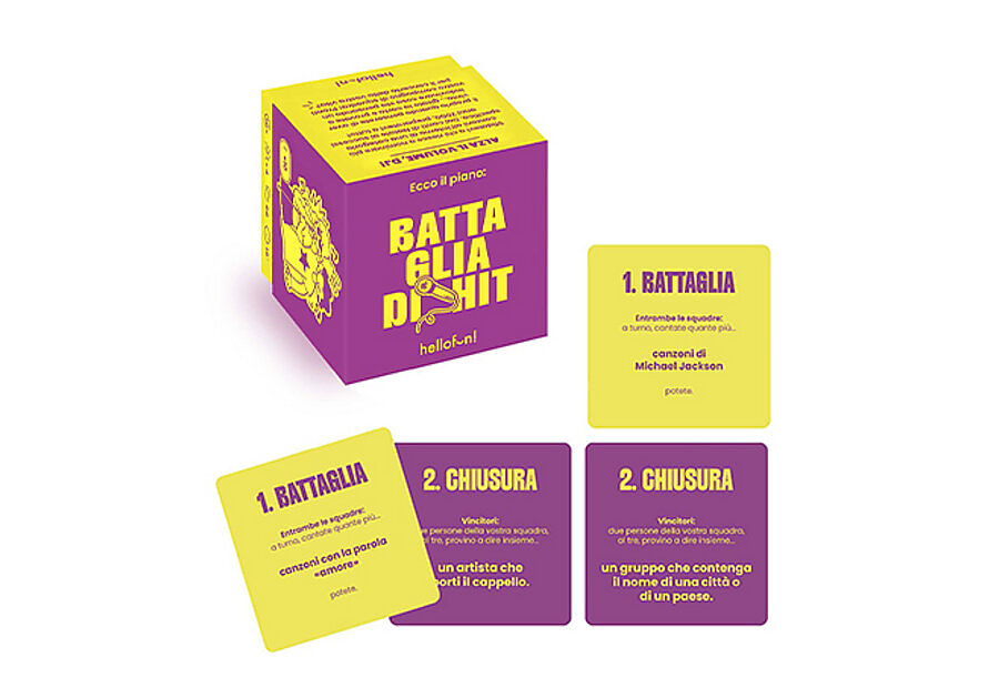 Gioco di Carte Musicale e da Tavolo Battaglia delle Hit PERAGA HOME - immagine 1