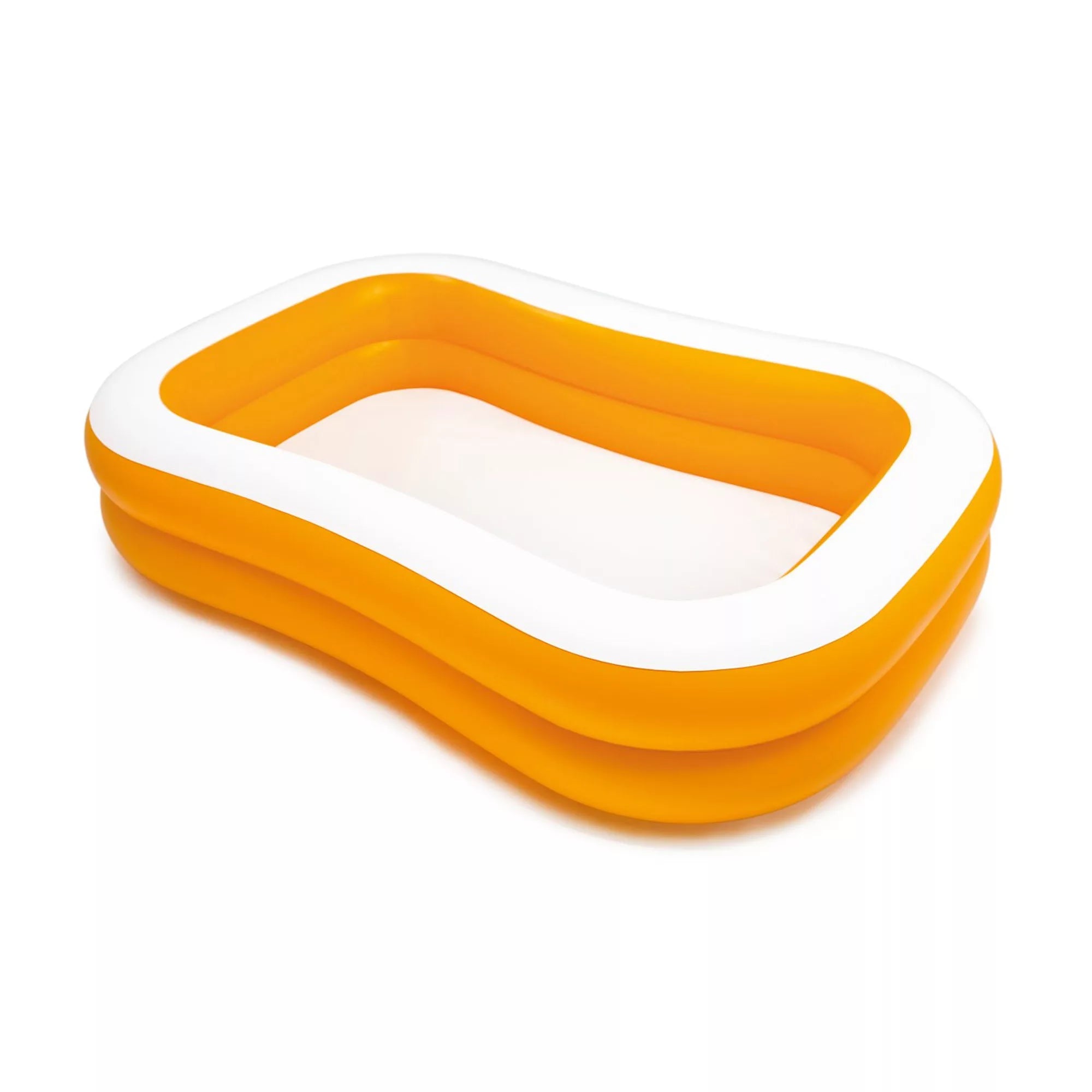 Wetset &amp; Play Center Aufblasbarer Familienpool, rechteckig, 229 x 152 x 48 cm, Orange