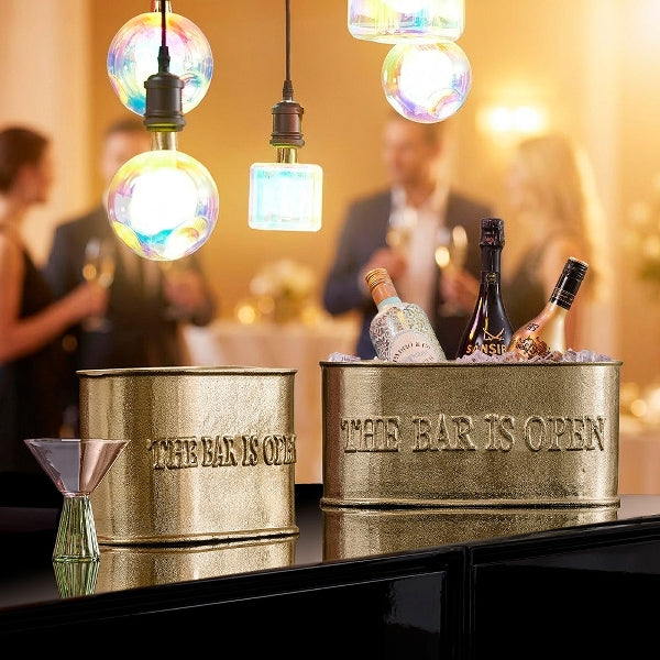 Sfioratore per champagne 40x17,5x20 cm oro