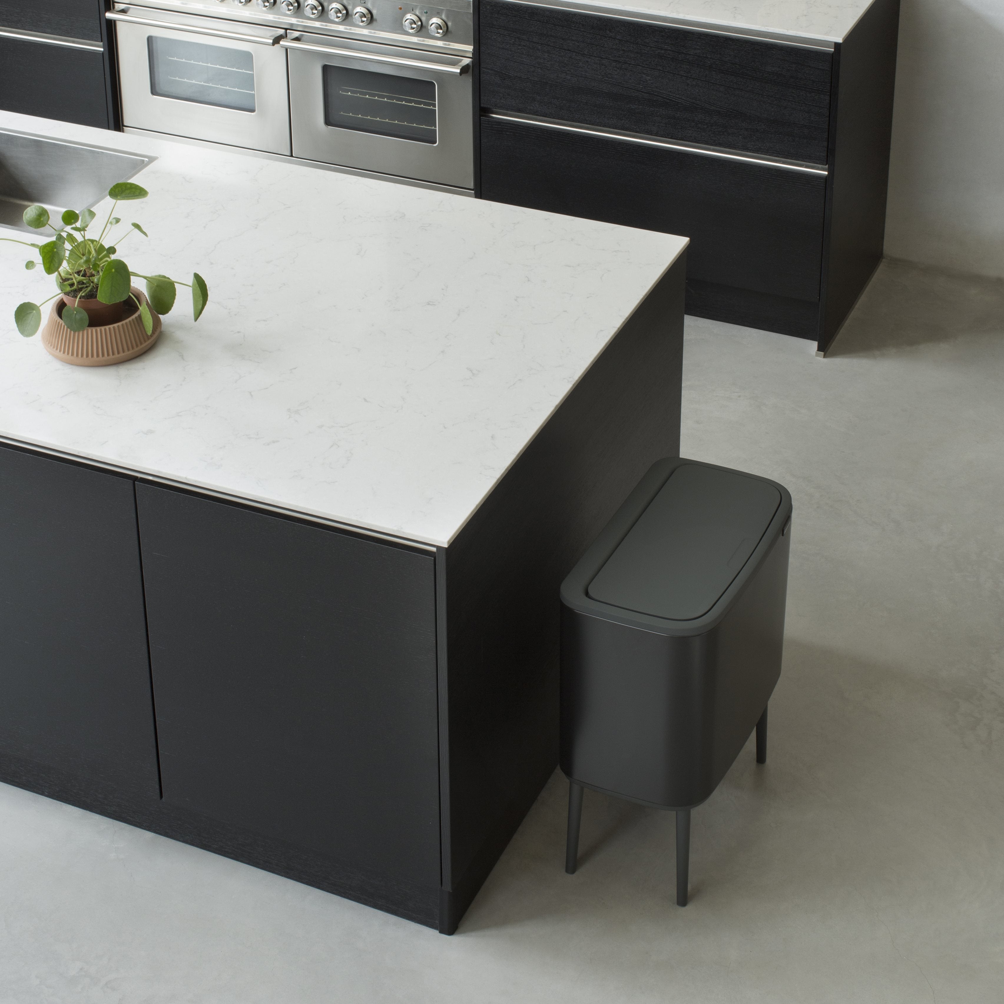 PATTUMIERA SOFT TOUCH 11+23 LT BO TOUCH BIN NERA