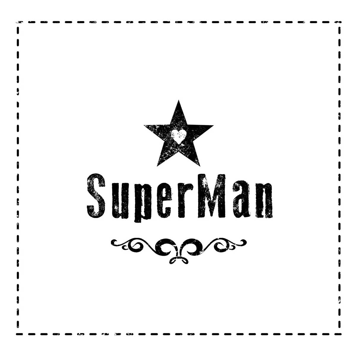 TOVAGLIOLI 16,5x16,5 CM SUPERMAN BLACK 20 PEZZI