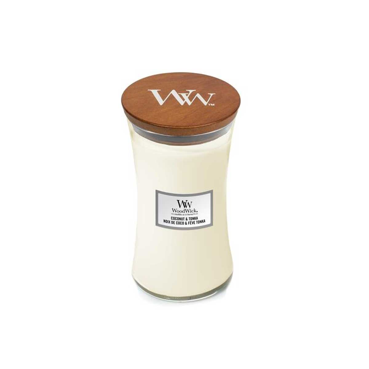 CANDELA CLESSIDRA GRANDE LARGE JAR COCONUT TONKA