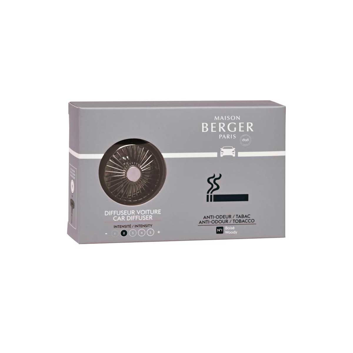 LAMPE BERGER DIFFUSORE E RICARICA PER AUTO ANTI TABACCO