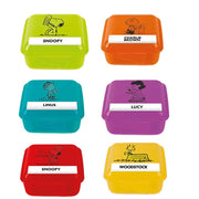 CONTENITORE PER SCHISCETTA 13X13 CM PEANUTS COLORE A SCELTA