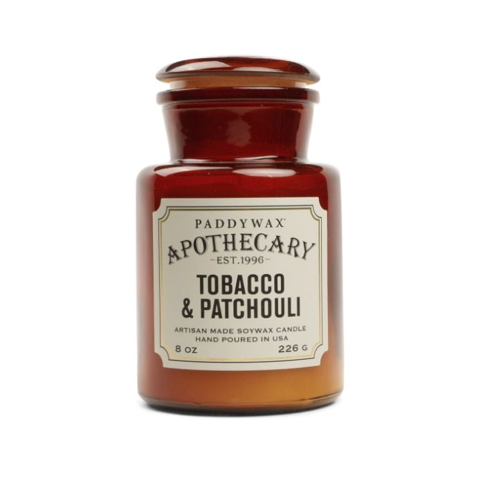 PADDYWAX Candela in Vetro Apothecary Fragranza Tabacco e Patchouli 226gr