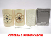 OFFERTA 6 UMIDIFICATORI CON FIORE IN CERAMICA PER TERMOSIFONI