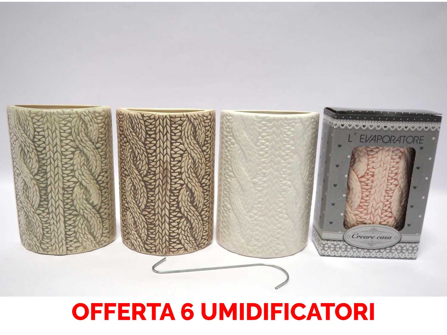 OFFERTA 6 UMIDIFICATORI IN CERAMICA PER TERMOSIFONI