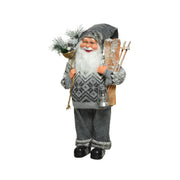 DECORAZIONE BABBO NATALE CON SCI 45 CM