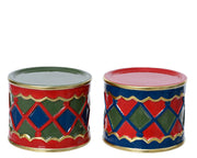 DECORAZIONE NATALIZIA TAMBURO, Ø9 X H7 CM, FATTA A MANO, MODELLO ASSORTITO
