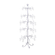ALBERO DI NATALE 70X70X154CM IN METALLO BIANCO