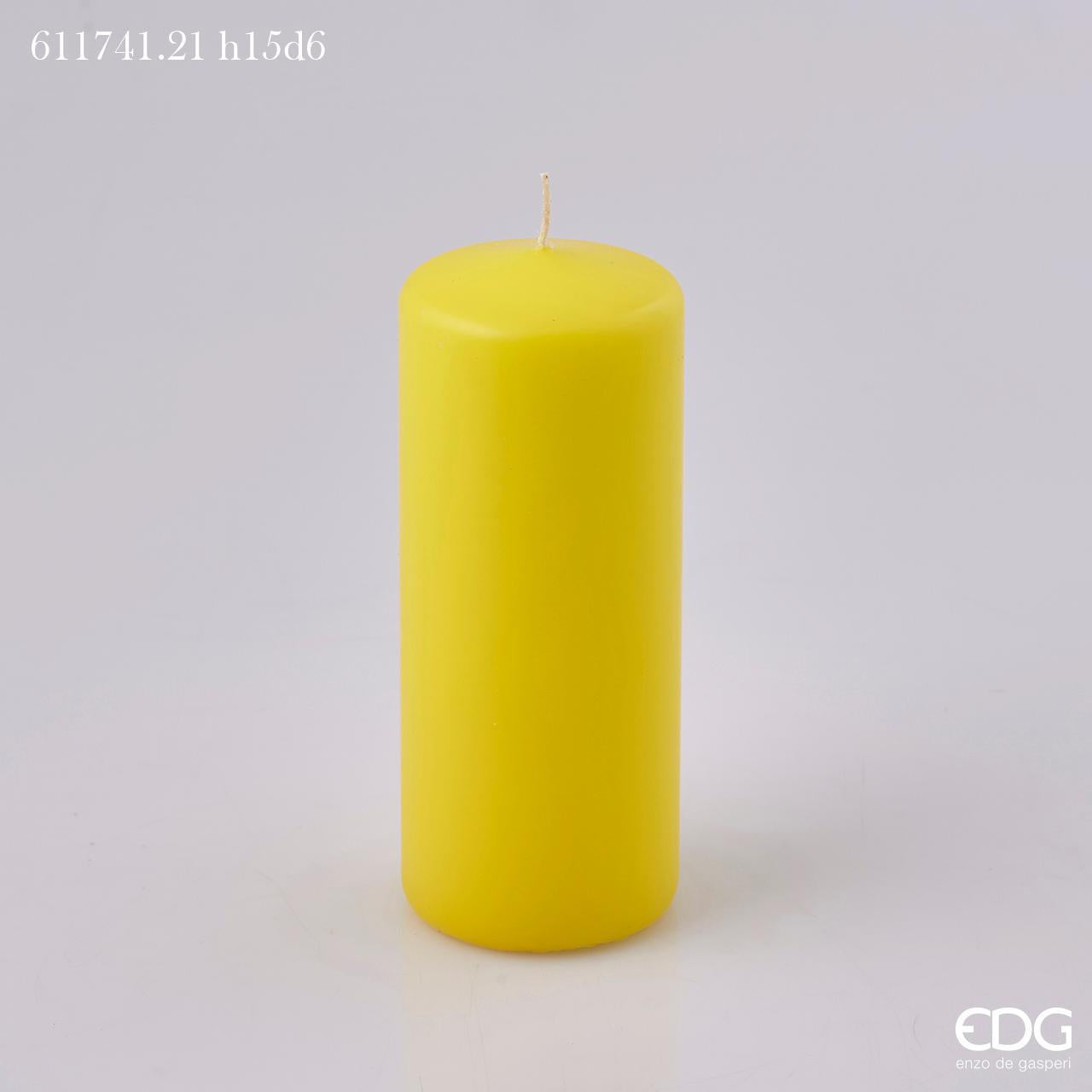 CANDELA CLASSICA MOCCOLO H.15 D.6 GIALLO