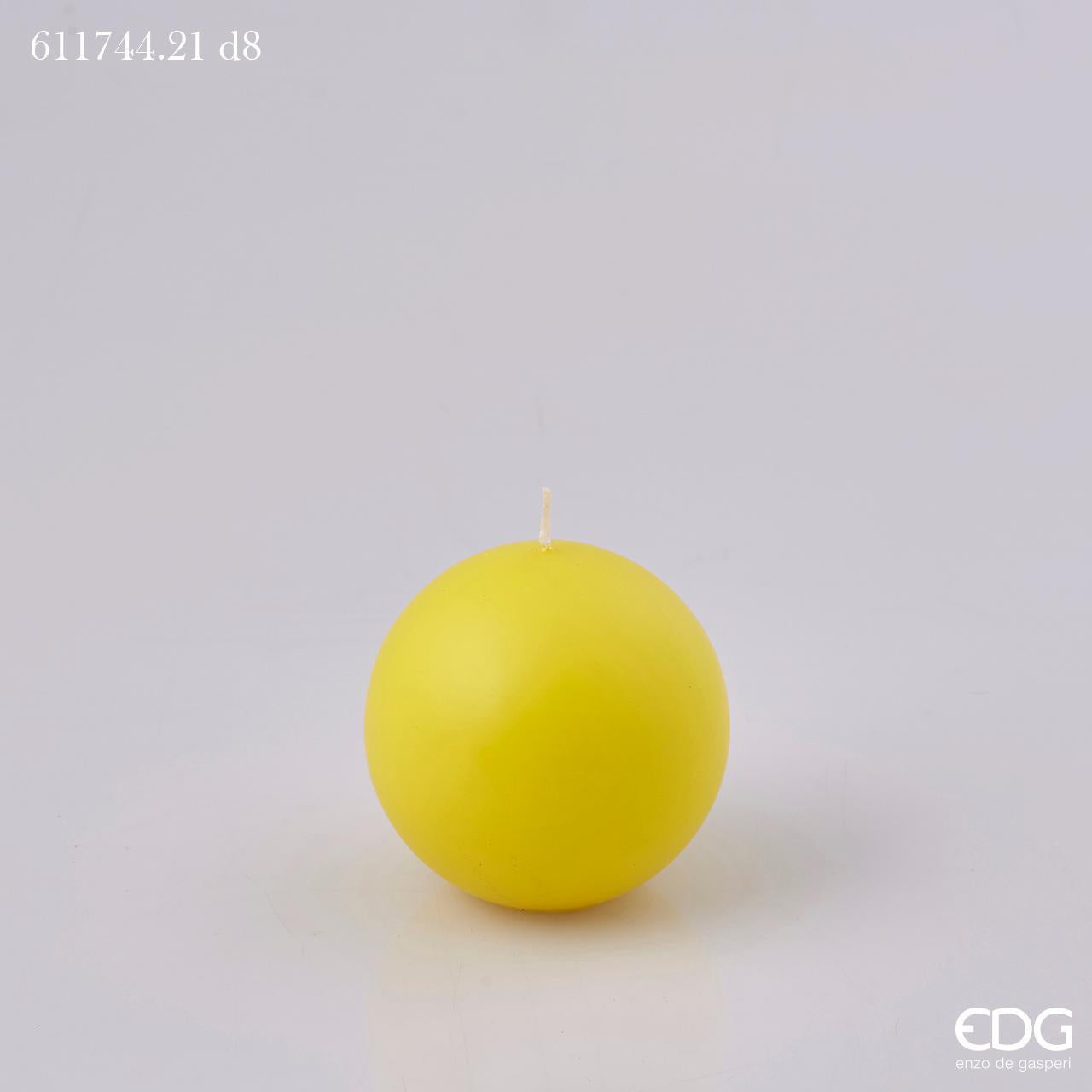 CANDELA SFERA D.8 GIALLO