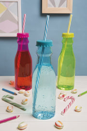 BOTTIGLIA SODA CON CANNUCCIA COLORE A SCELTA