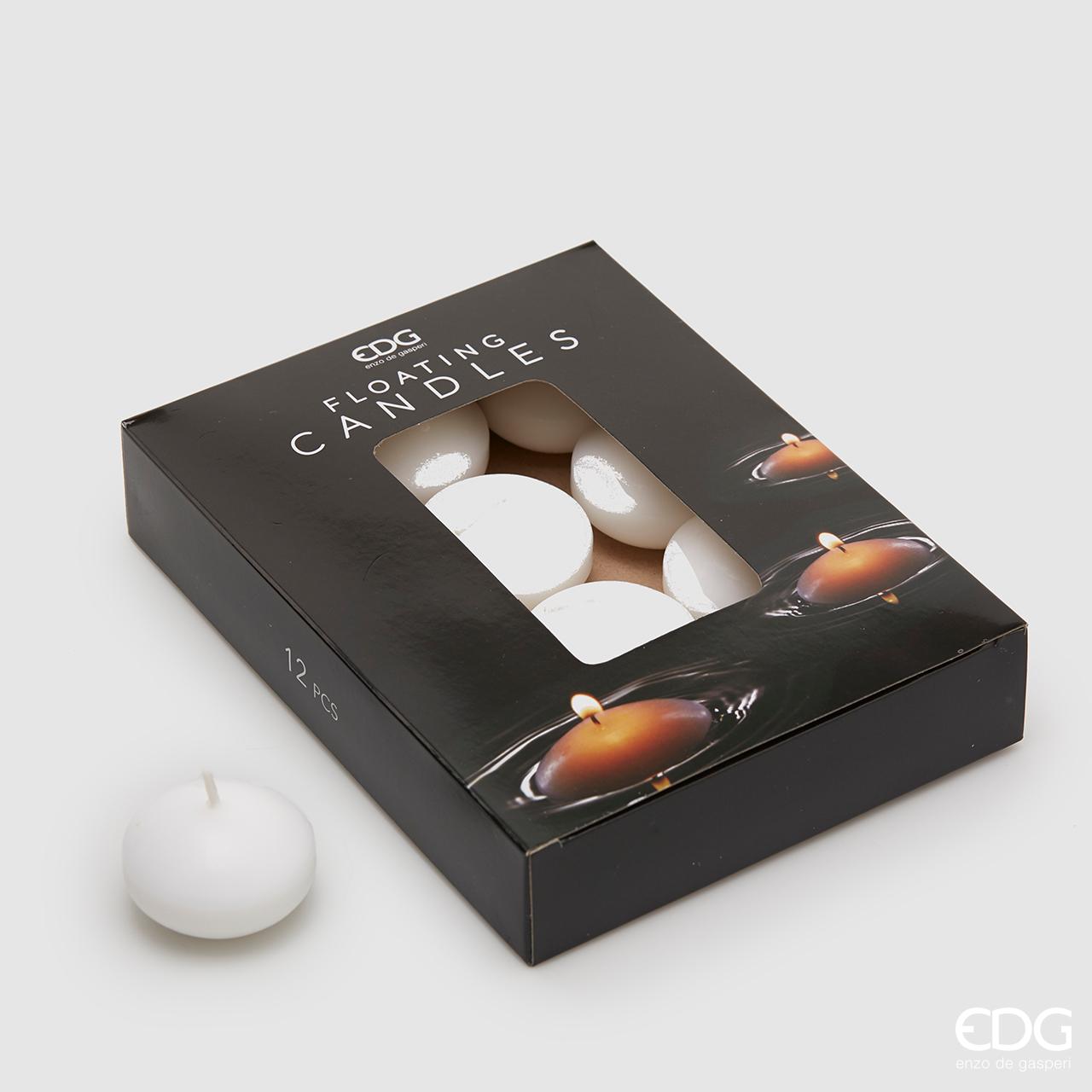CANDELE  GALLEGGIANTI  12PZ D.5 BIANCO