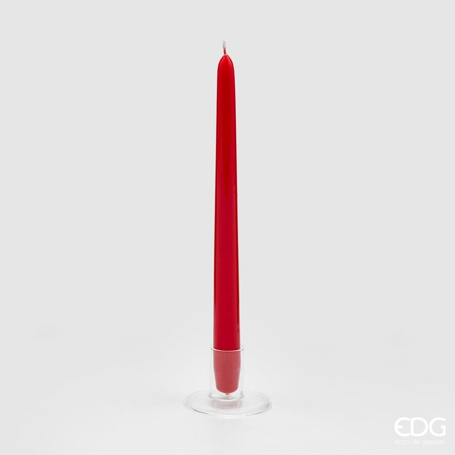 CANDELA STELO CONO 22Xh28CM ROSSA
