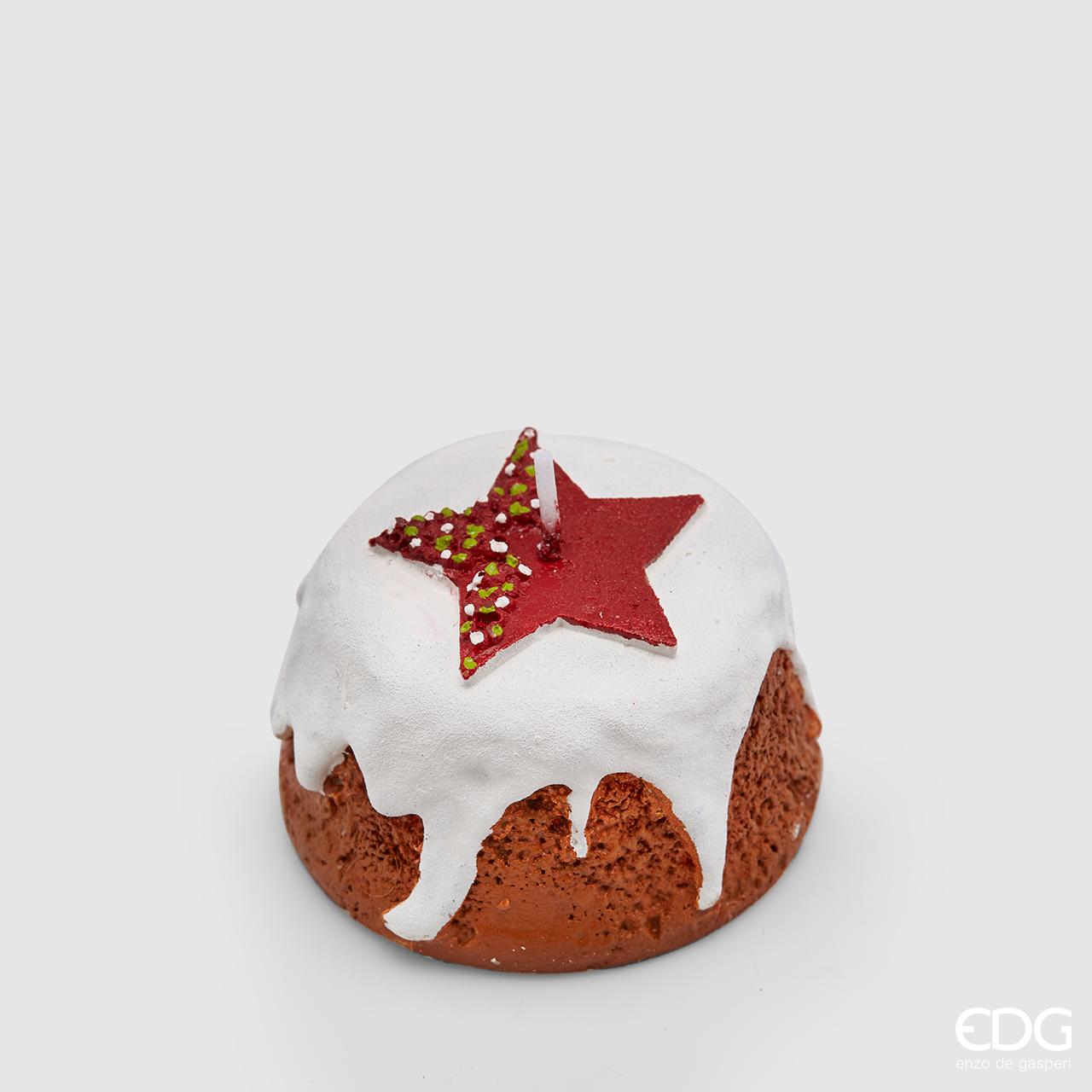 CANDELA DECORATIVA DOLCE NATALE C/STELLA D.6X5CM 2PZ