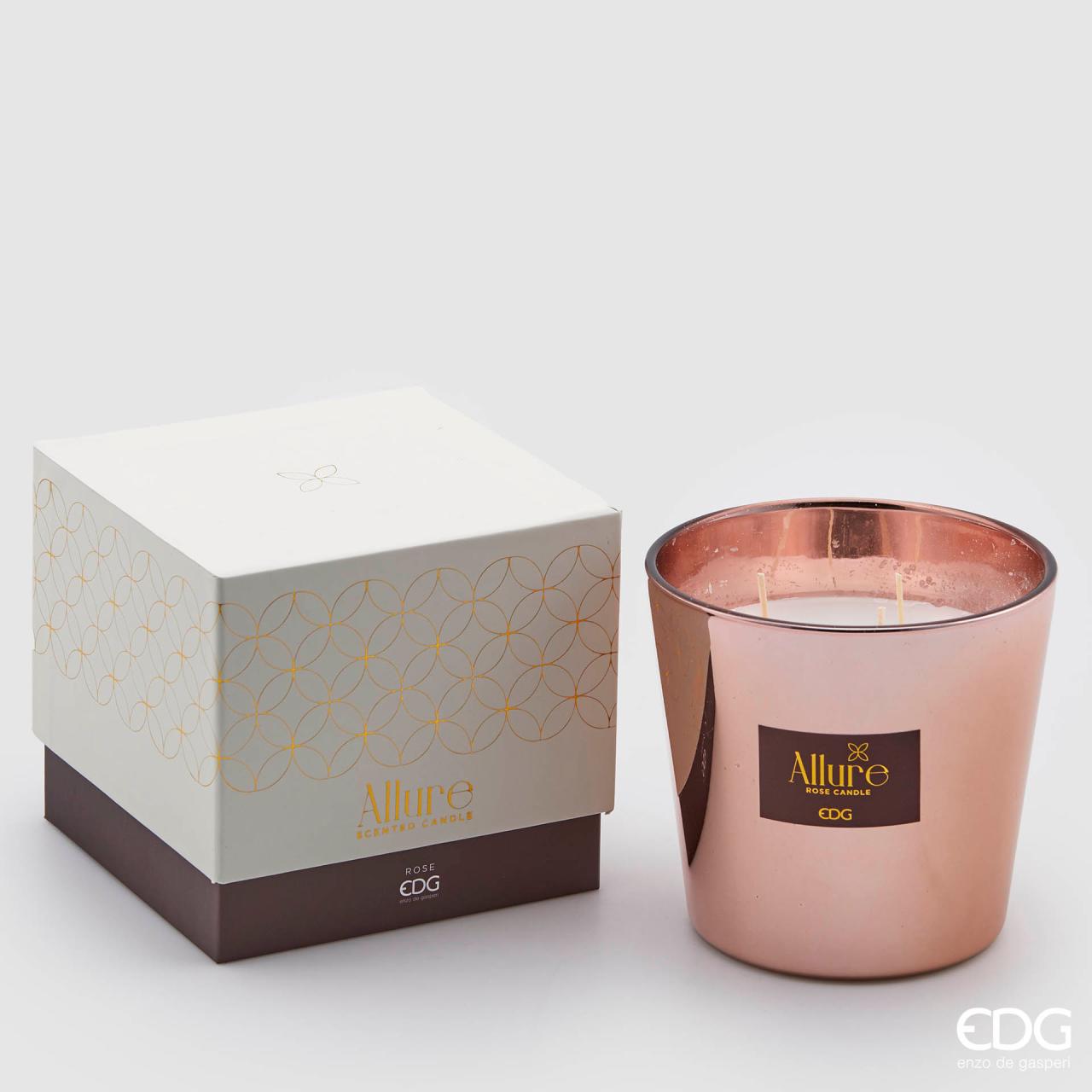 CANDELA PROFUMATA ALLURE 13.5XH12CM ROSA