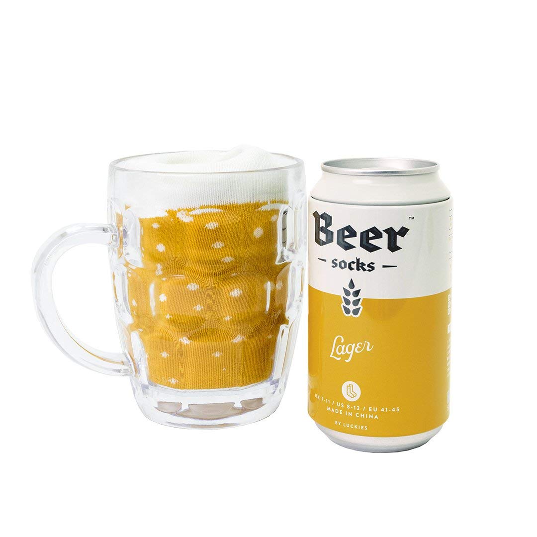 CALZE BEER SOCKS LAGER GIALLO