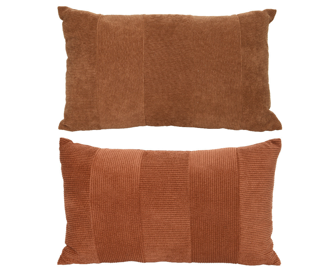 CUSCINO MARRONE CON PATCHWORK 30X50X5CM MODELLO ASSORTITO