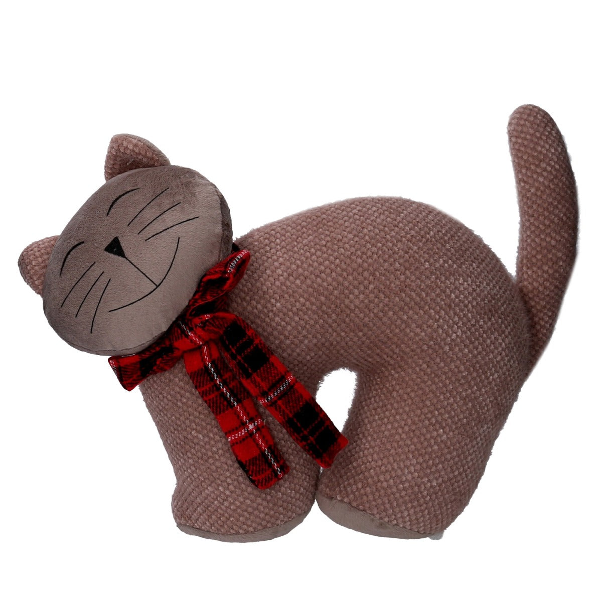 GATTO BEIGE FERMAPORTA 23CM
