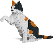 LEGO 3D GATTO BIANCO NERO E MARRONE 27,9CM