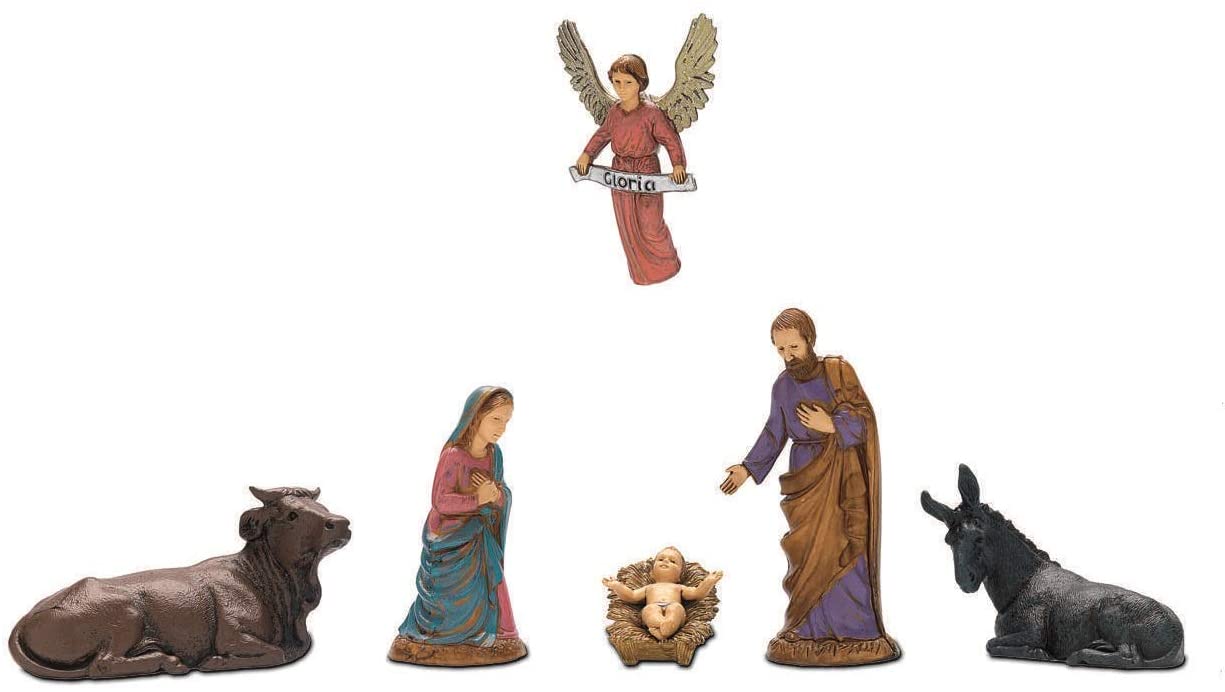 NATIVITA' 10CM 6 STATUETTE IN RESINA