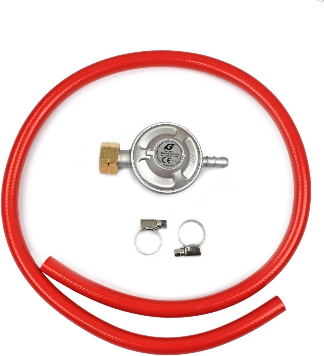 REGOLATORE PER STUFE A GAS CON TUBO FLESSIBILE