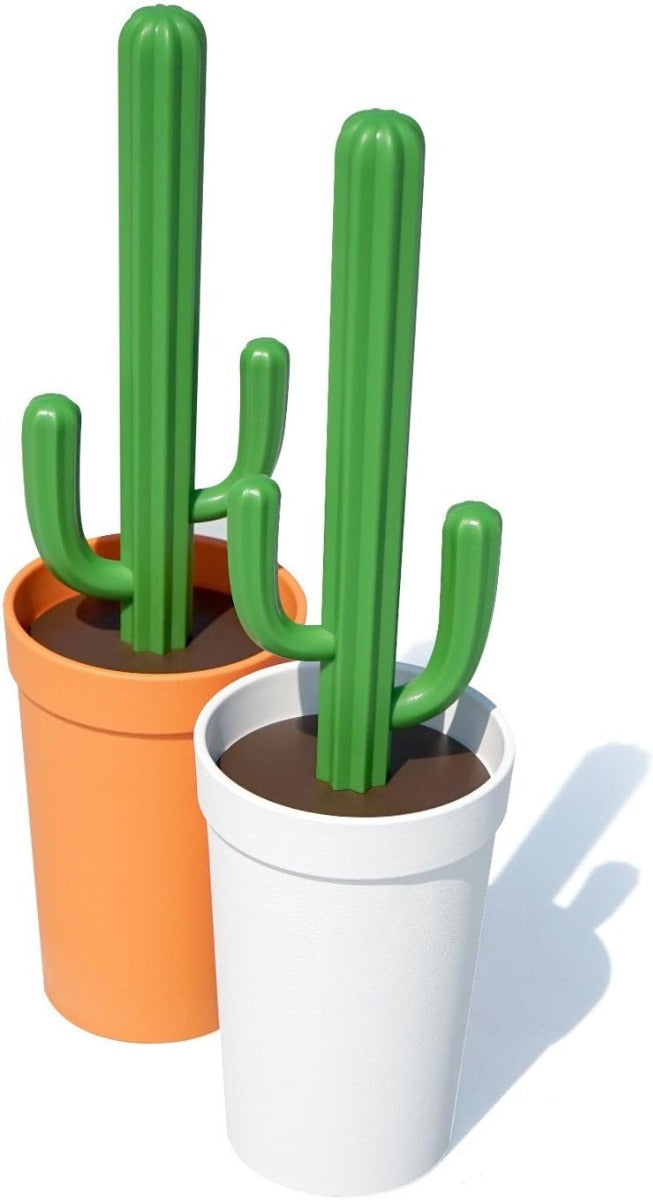 SCOPINO WC CACTUS BIANCO-VERDE
