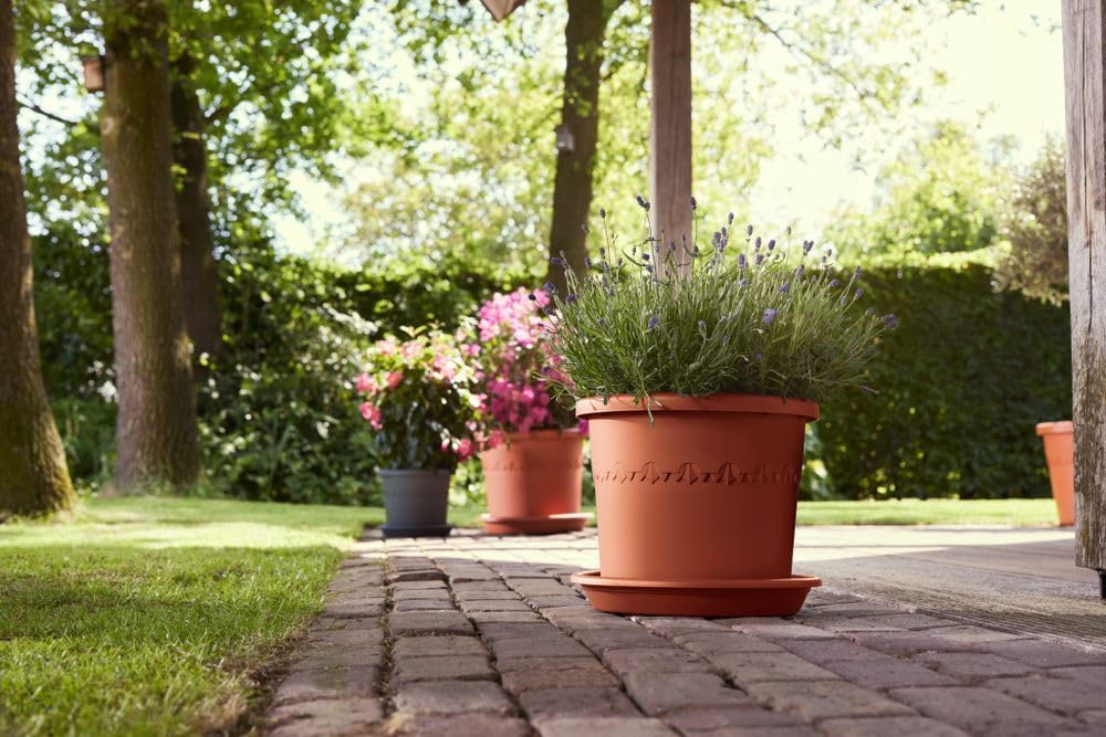 VASO ALGARVE CILINDRO 25CM TERRA