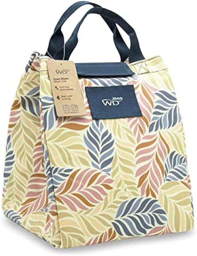 BORSA TERMICA LUNCH BAG PICCOLA FOGLIE ARANCIO