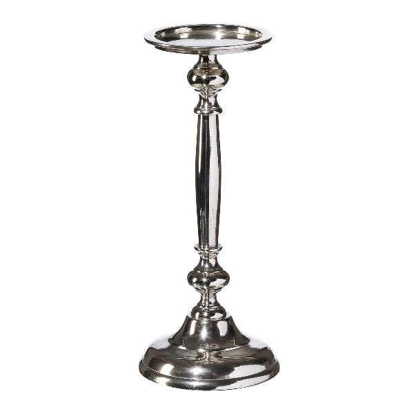 PORTACANDELE IN ALLUMINIO 30X11,5CM ARGENTO