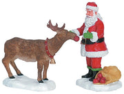 BABBO NATALE CON RENNA - REINDEER TREATS SET OF 2