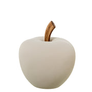 Figura Decorativa Mela in Ceramica 40cm Beige Peraga Home