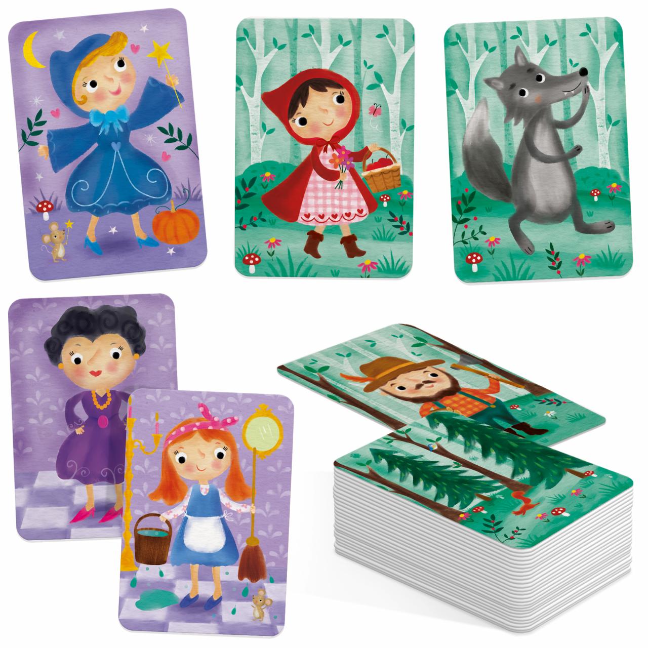 Gioco di Carte Inventa Storie e Fiabe 50 Maxi Carte 10 Fiabe HEADU