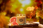 YANKEE CANDLE Giara Media in vetro Signature Glistening Leaves