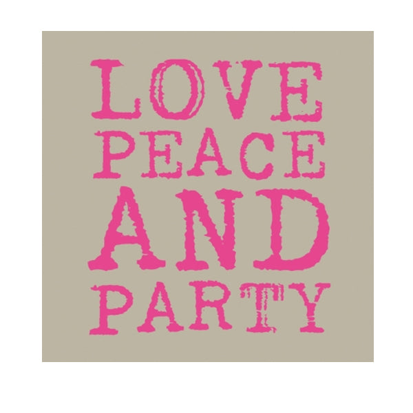 TOVAGLIOLI 16,5x16,5 CM LOVE&PARTY PINK 20 PEZZI