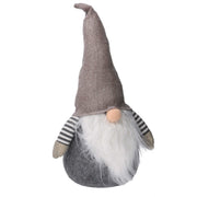 GNOMO IN TESSUTO GRIGIO BEIGE 19X17H45CM