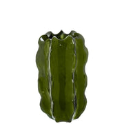 Vaso a forma di Cactus 40cm Verde Scuro Lucido Peraga Home