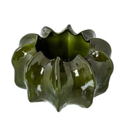 Centro Cactus in Ceramica D35cm Verde Scuro Lucido Peraga Home