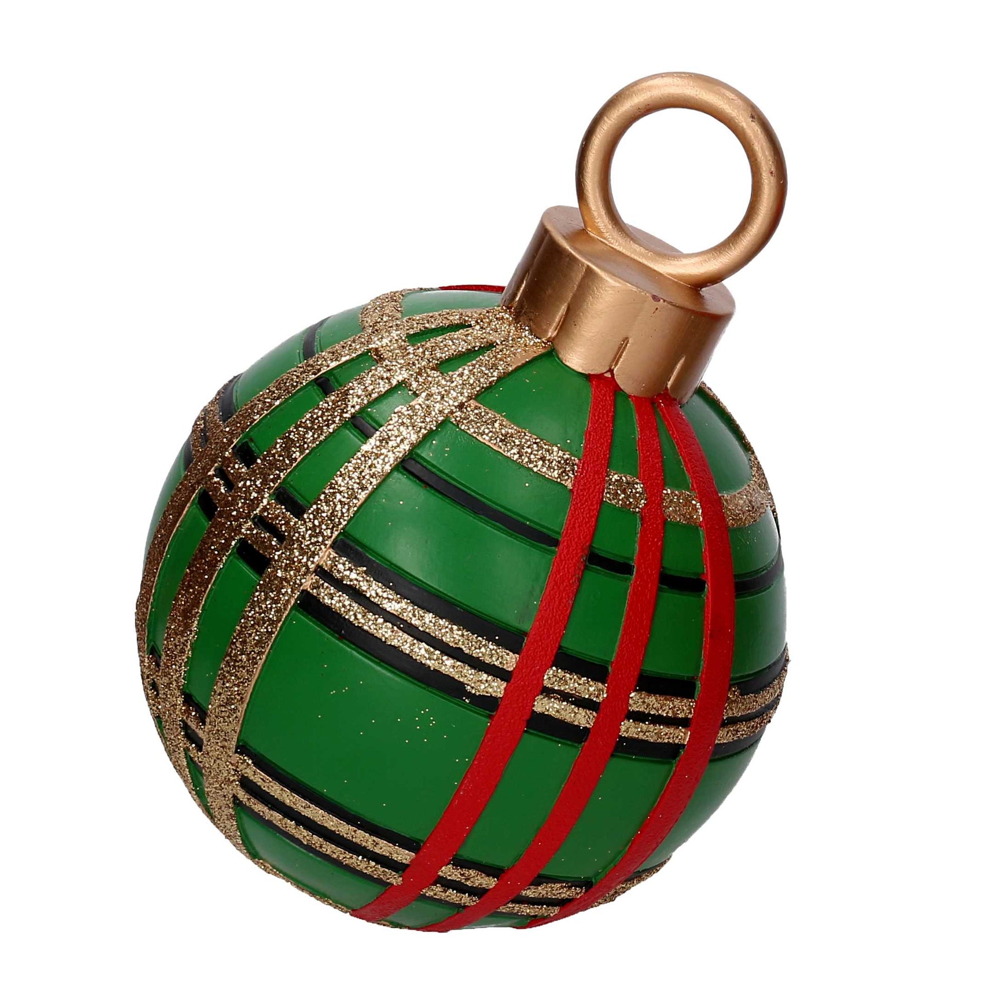 PALLINA MAXI ROSSA E VERDE 18X17H22CM